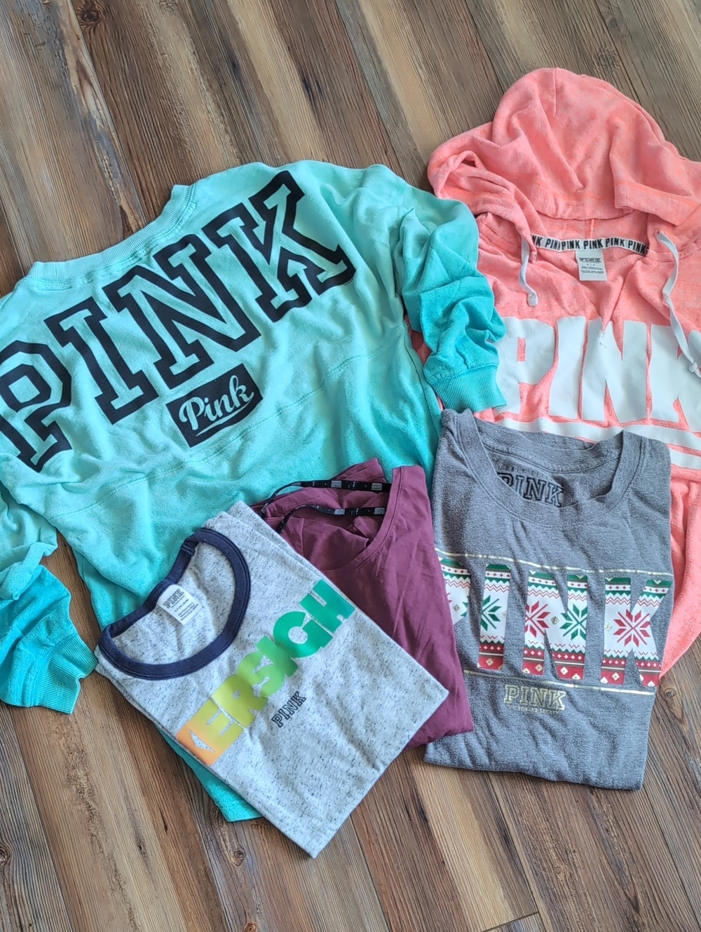 Hoodie Sweatshirt Activewear Sleepwear Bundle Sz S PINK 5 Piece Bundle Lot